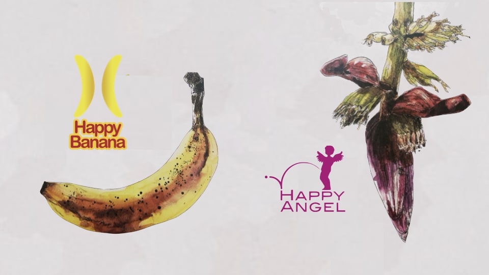 Happy Banana and Happy Angel