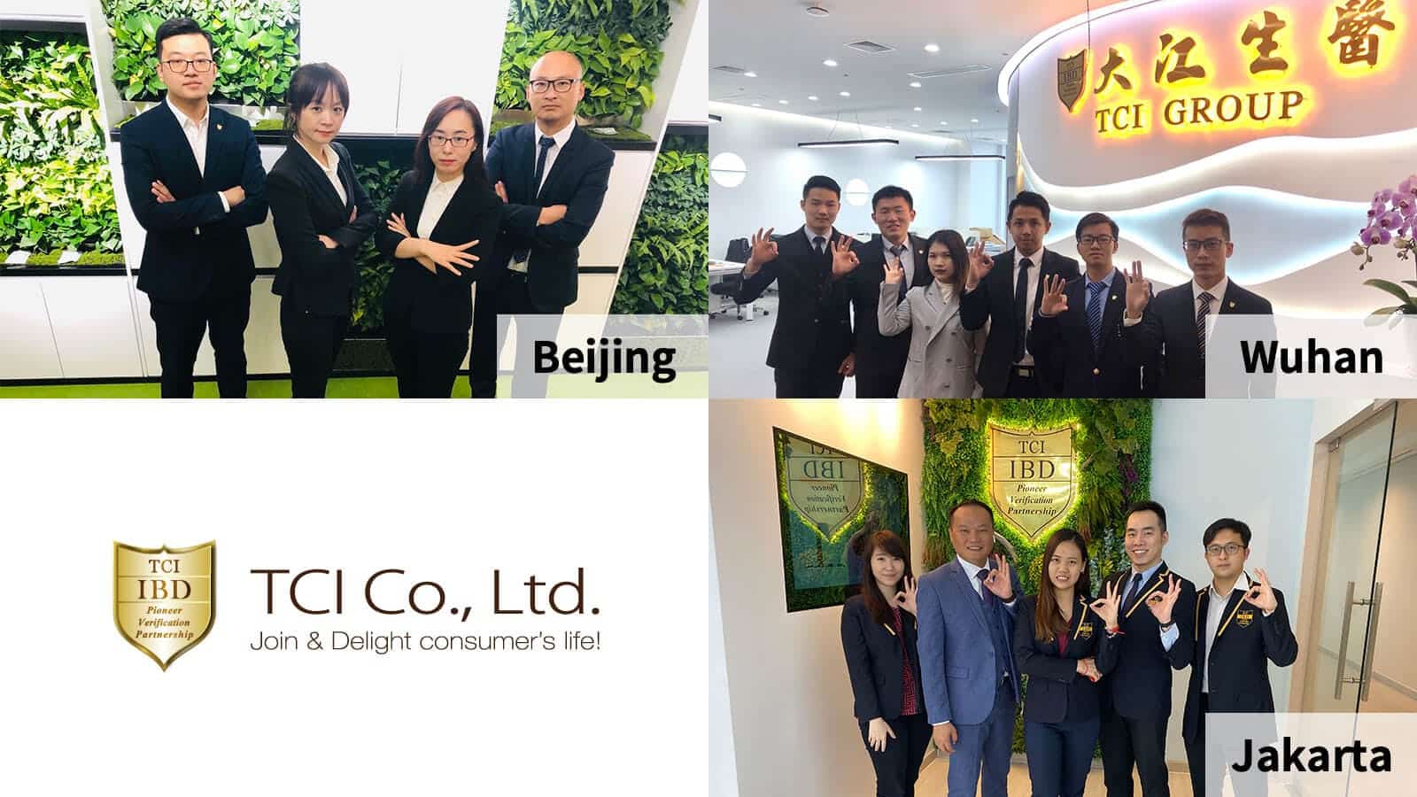 TCI Beijing, Wuhan, Jakarta