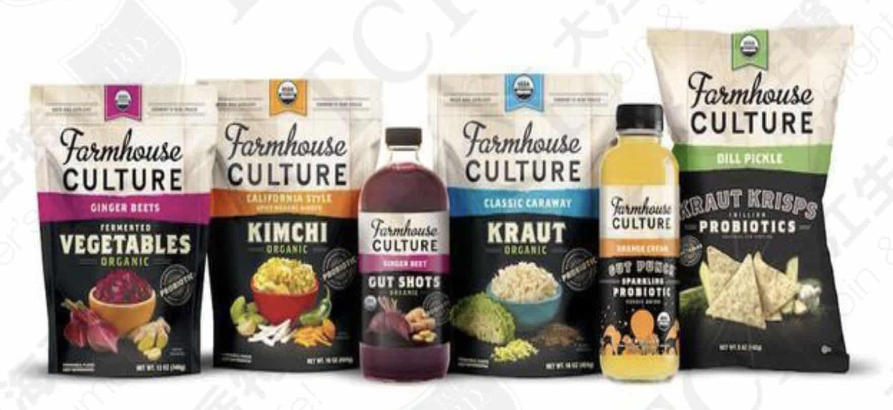Probiotic food and beverages produced by Farmhouse Culture, Data source: Foodaily
