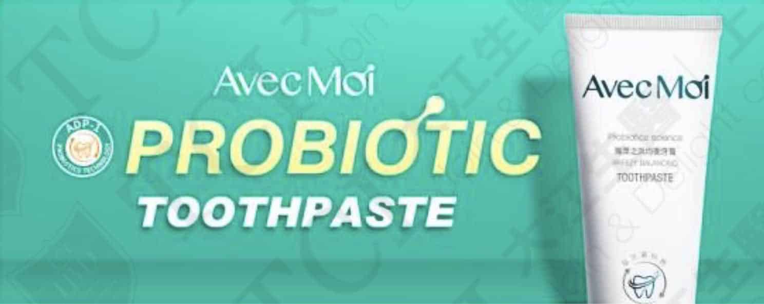 Avec Moi Probiotic Toothpaste, Data source: the official website of Avec Moi