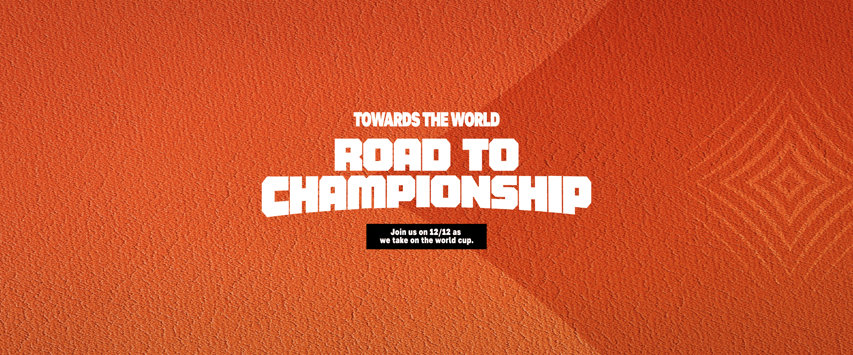 The Road to Championship – Baseball Night banner