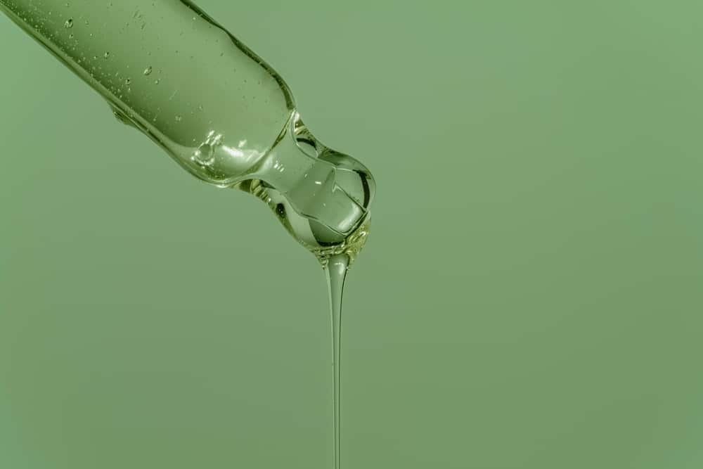 a drop of liquid collagen